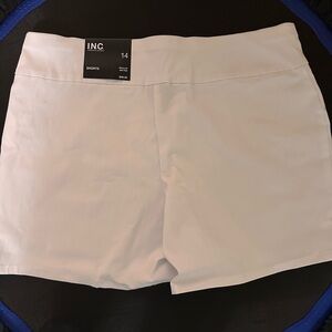 INC International Concepts Women's High Waist White Shorts